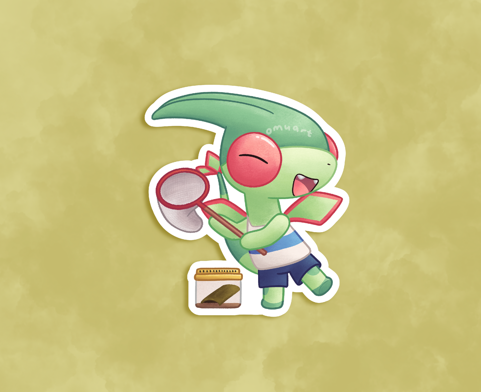 #330 AC Flygon Sticker - Matte, Vinyl