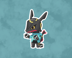 #384 AC Shiny Rayquaza Sticker - Matte, Vinyl