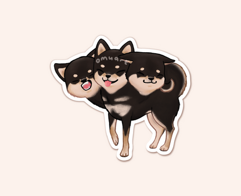 Cerberus Shiba Original Sticker