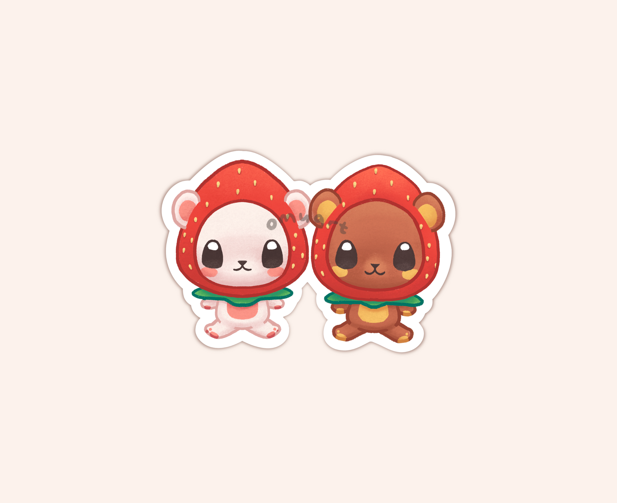 Strawbearies Sticker