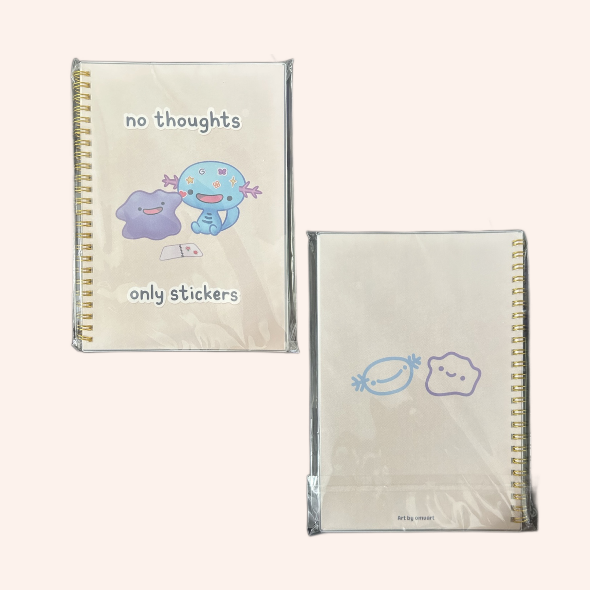 No Thoughts Only Stickers Reusable Sticker Book