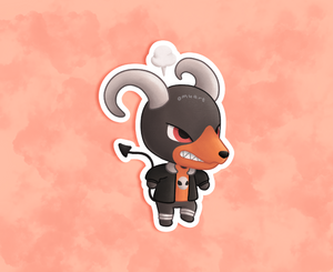 #229 AC Houndoom Sticker - Matte, Vinyl