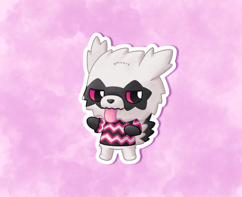 #263 AC Galarian Zigzagoon Sticker - Matte, Vinyl