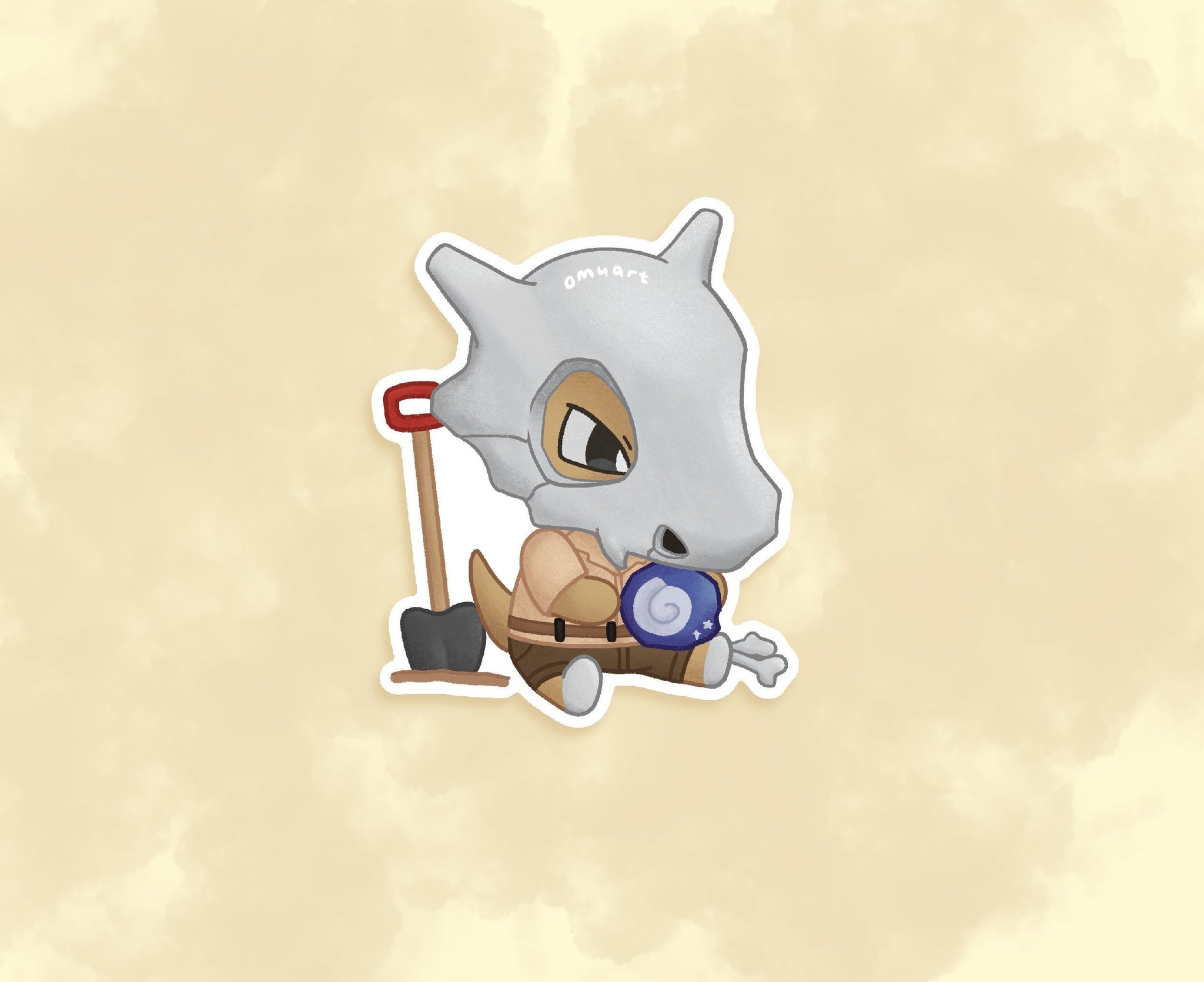 #104 AC Cubone Sticker - Matte, Vinyl